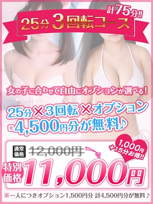 25分3回転コース